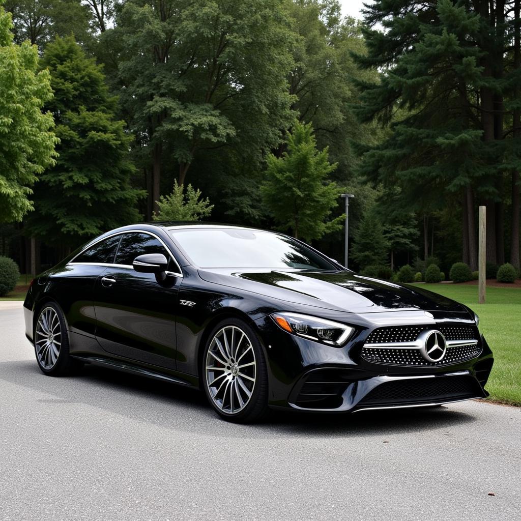 Mercedes CLS 2019 Außenansicht: Elegantes Coupé-Design in Schwarz