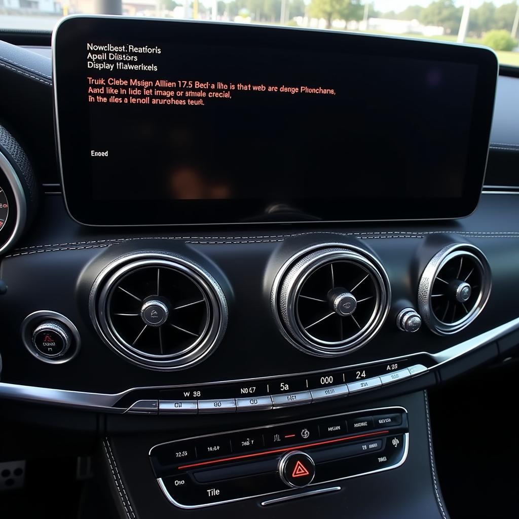 Häufige Probleme mit dem Mercedes Display: Schwarzer Bildschirm, Softwarefehler, Touchscreen-Ausfall