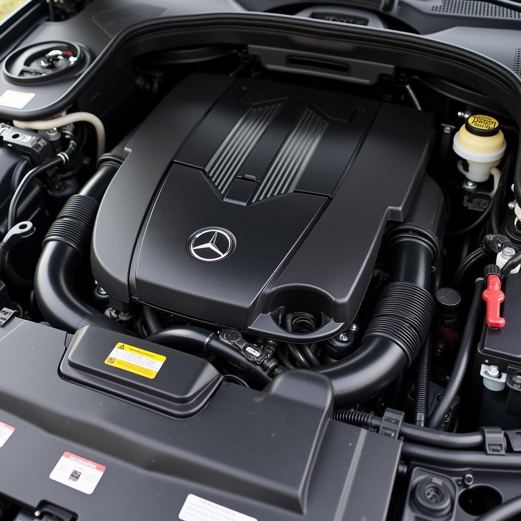 Motor eines gebrauchten Mercedes GLC 250