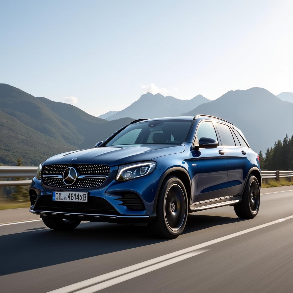 Mercedes GLC 43 AMG auf der Straße