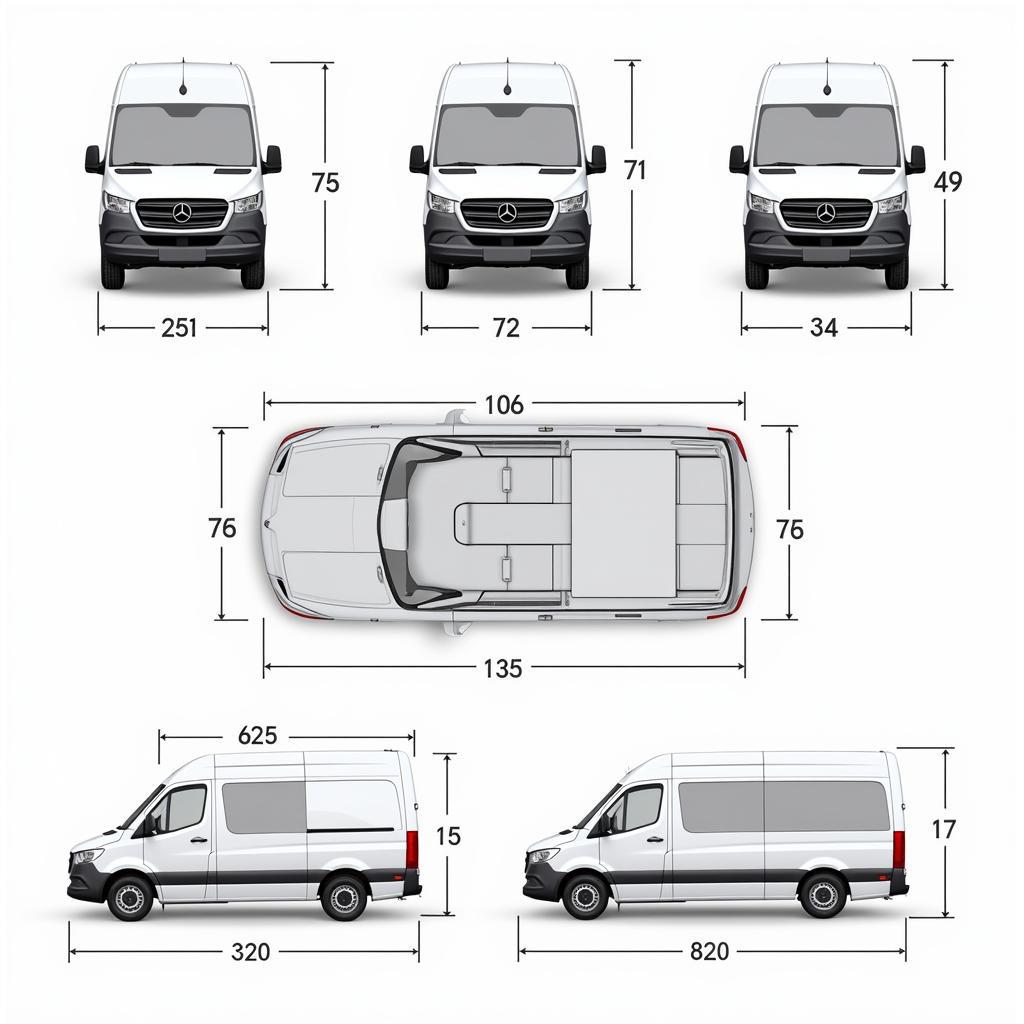 Abmessungen und Laderaum des Mercedes Sprinter