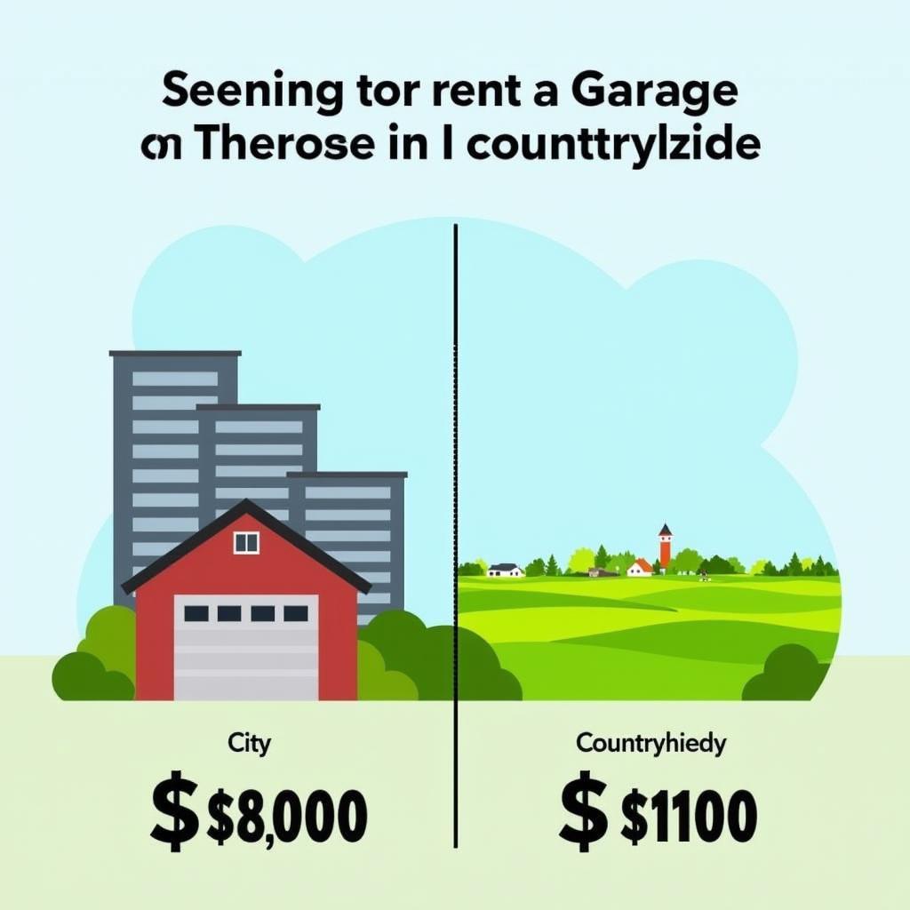 Mietgarage Kosten Stadt vs. Land