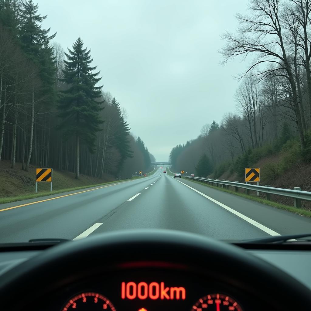 Tausend Kilometer Autobahn