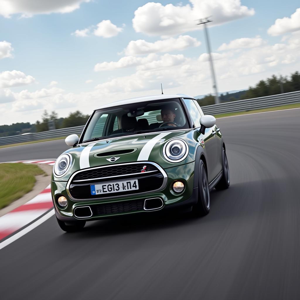 Mini Cooper S auf der Rennstrecke