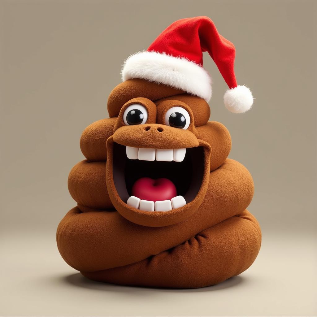 Mister Hankey, der Weihnachtskot, singt fröhlich.