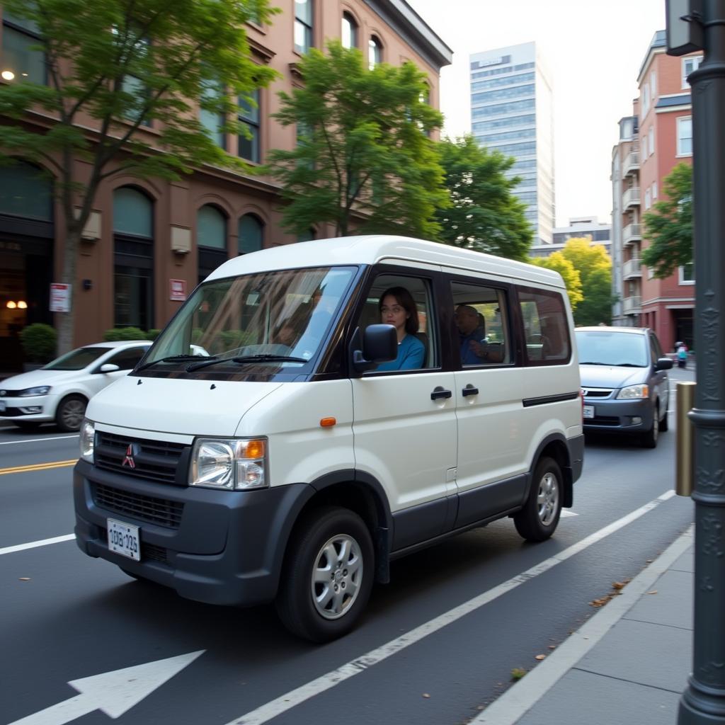 Mitsubishi Space Star im Stadtverkehr