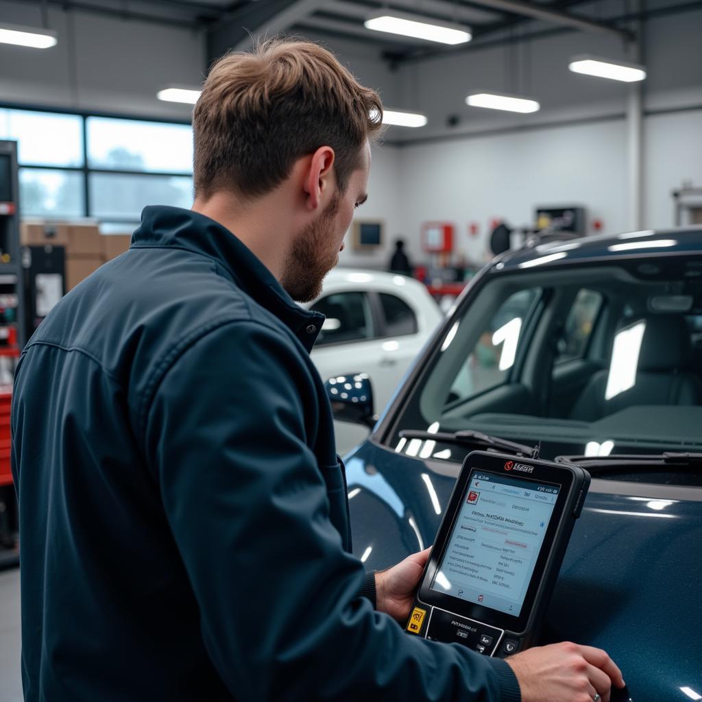 Moderne Autodiagnose in der Werkstatt