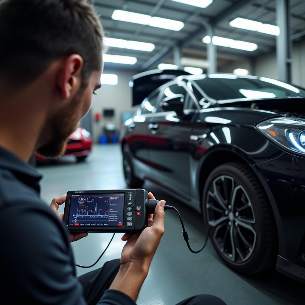 Moderne Fahrzeugdiagnose im Autohaus Kalina