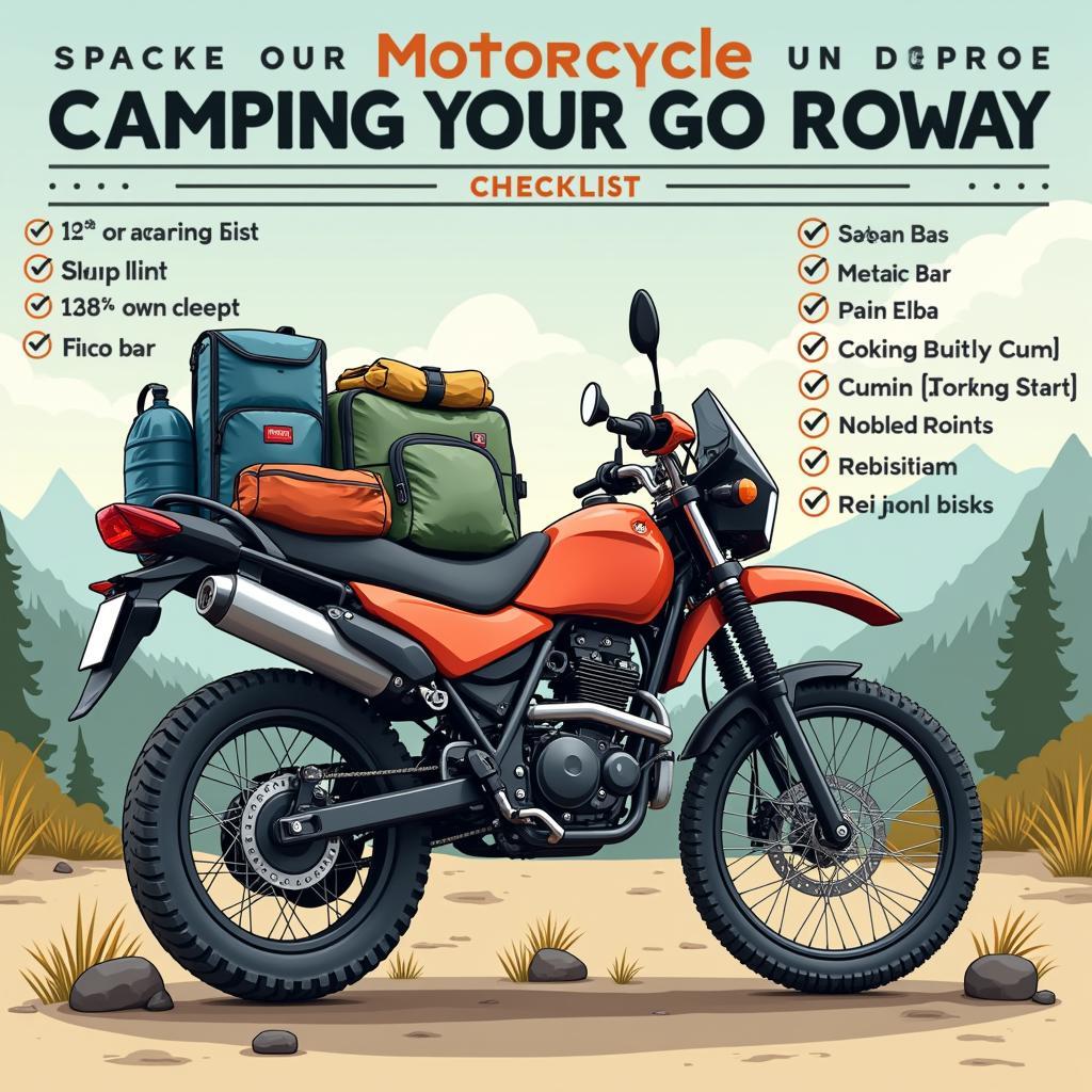 Packliste für einen Motorrad-Campingtrip