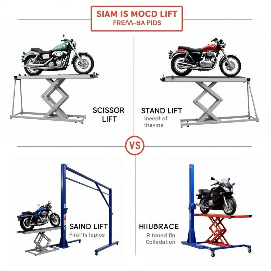 Motorrad Hebebühne Typen