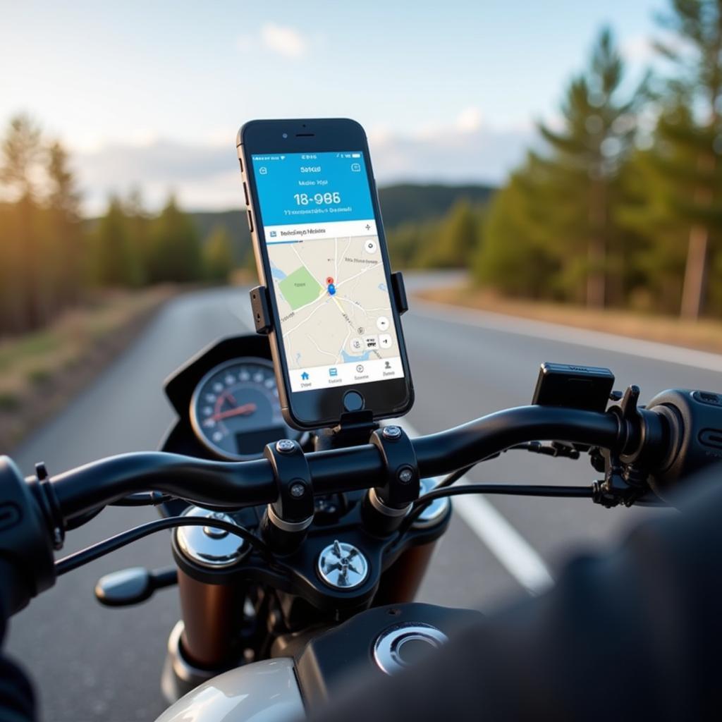 Smartphone Halterung für Motorrad Navigation