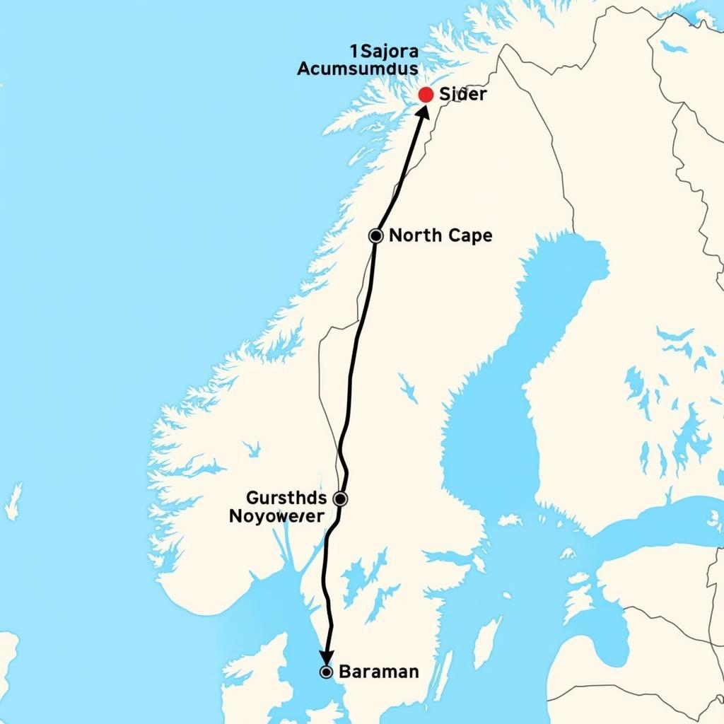 Motorrad Nordkap Route Planung