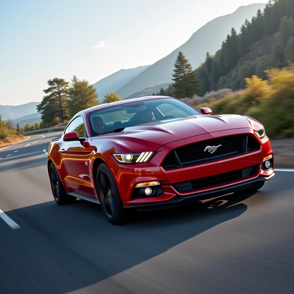 Mustang GT Leistung auf der Straße