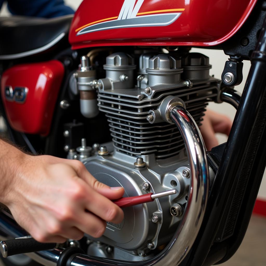 MZ Trophy 250 Motor Überprüfung