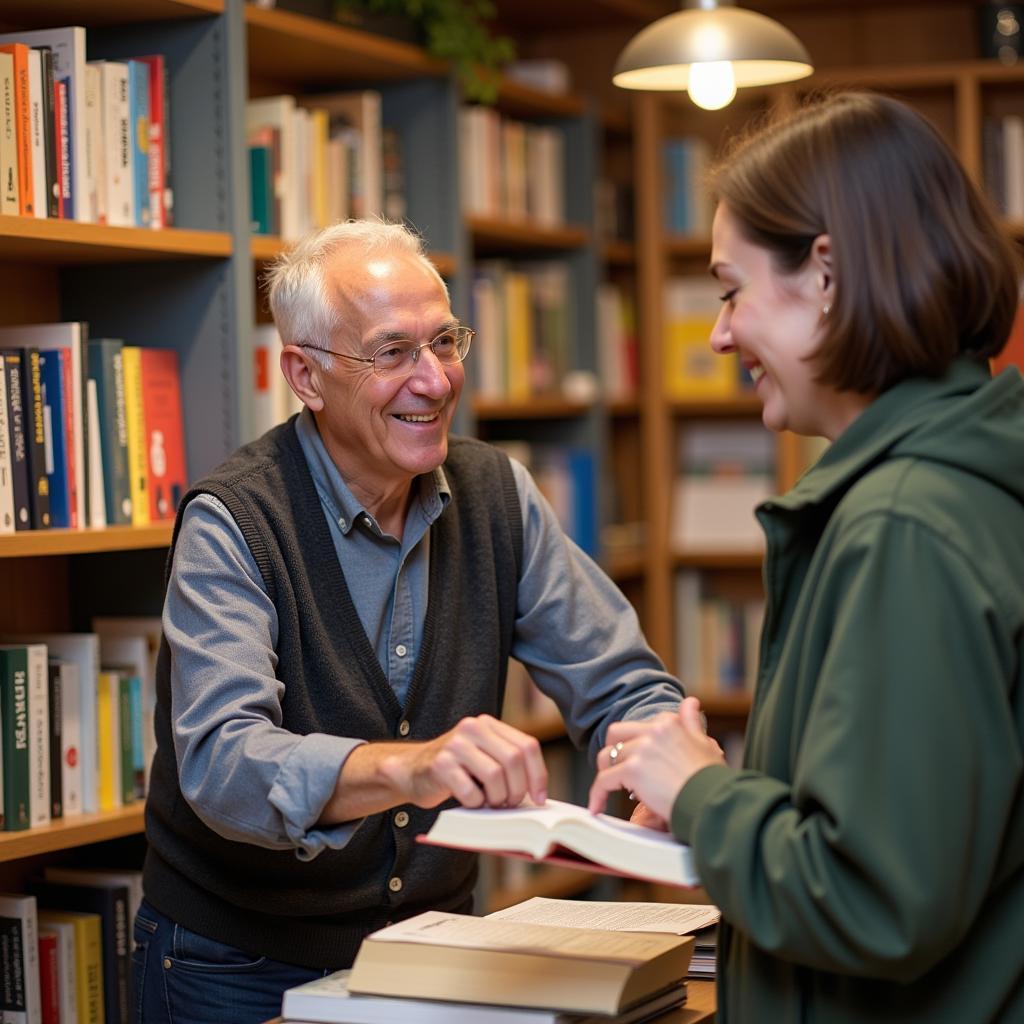 Rentner arbeitet in einer Buchhandlung in Kirchheim Teck