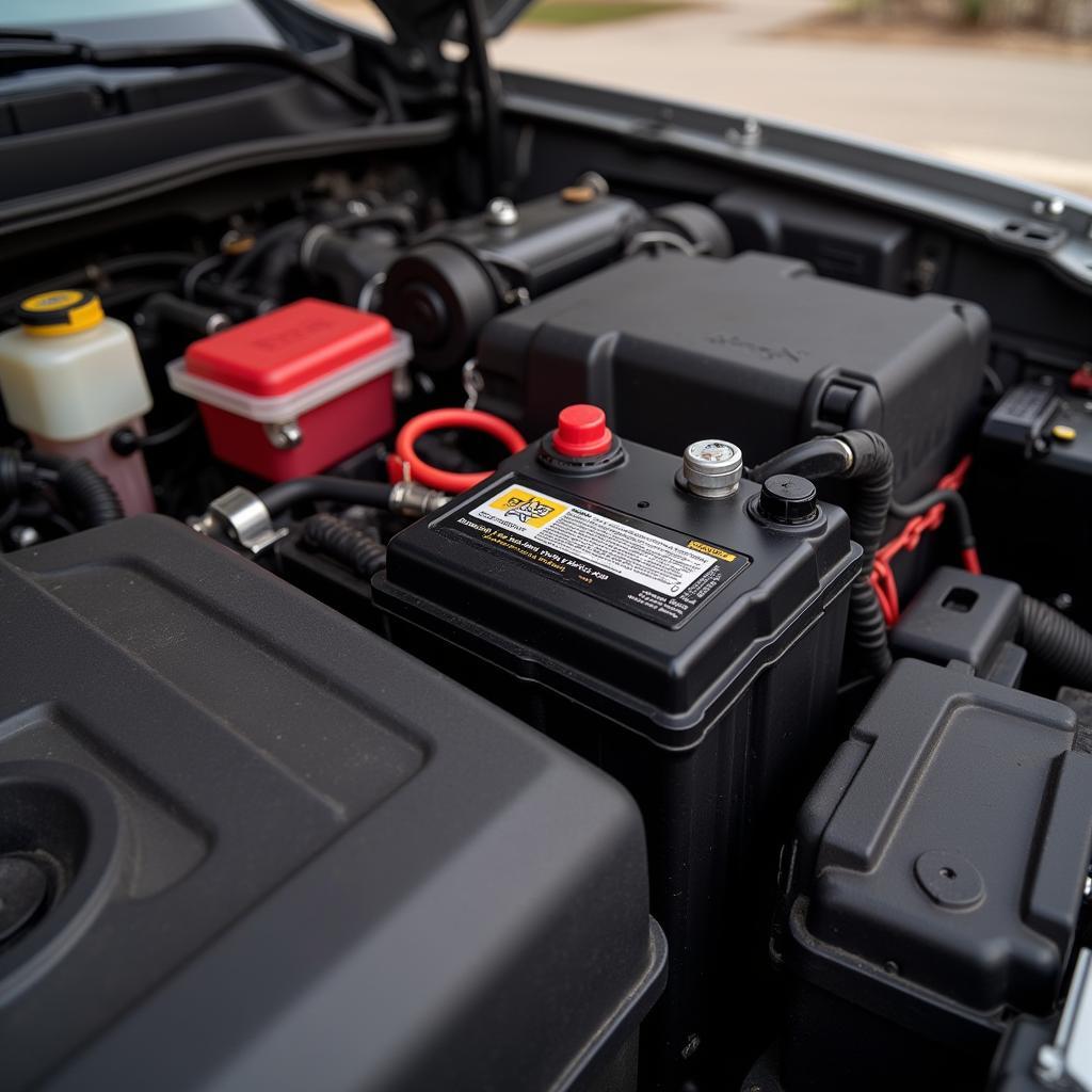 Einbau einer neuen Autobatterie