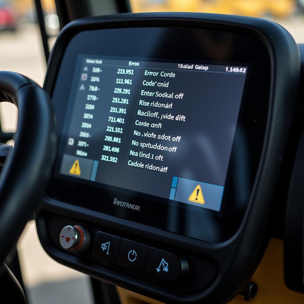 New Holland Fehlercode Anzeige im Display