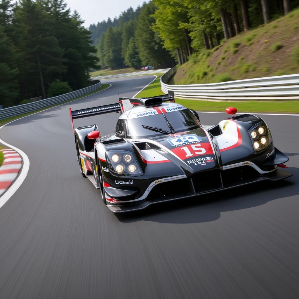 Rennwagen auf der Nürburgring Nordschleife