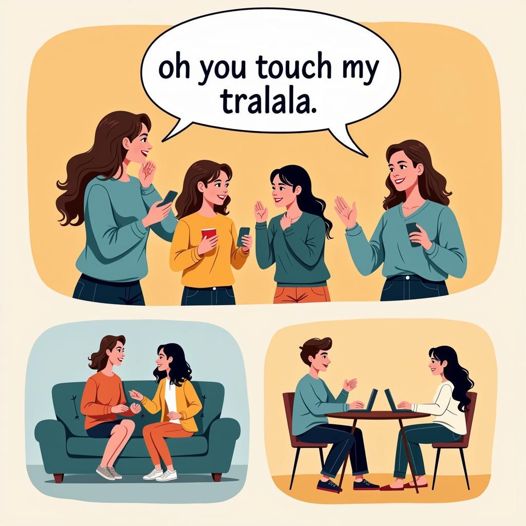 Verwendung von "Ooh You Touch My Tralala" im Alltag