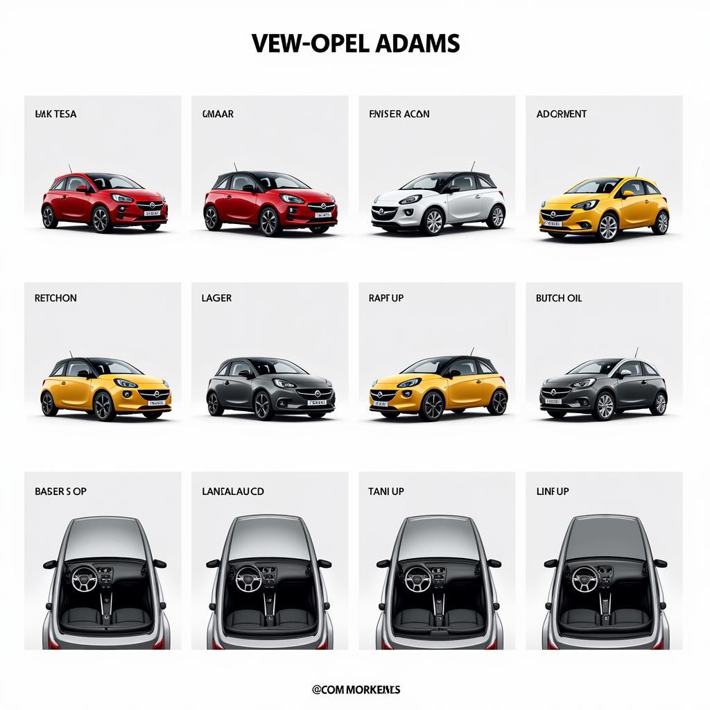 Opel Adam Modelle und Ausstattungsvarianten im Überblick