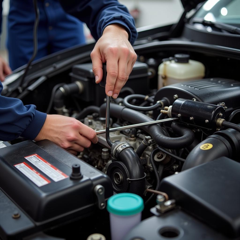 Motorcheck beim Opel Corsa Gebrauchtwagenkauf