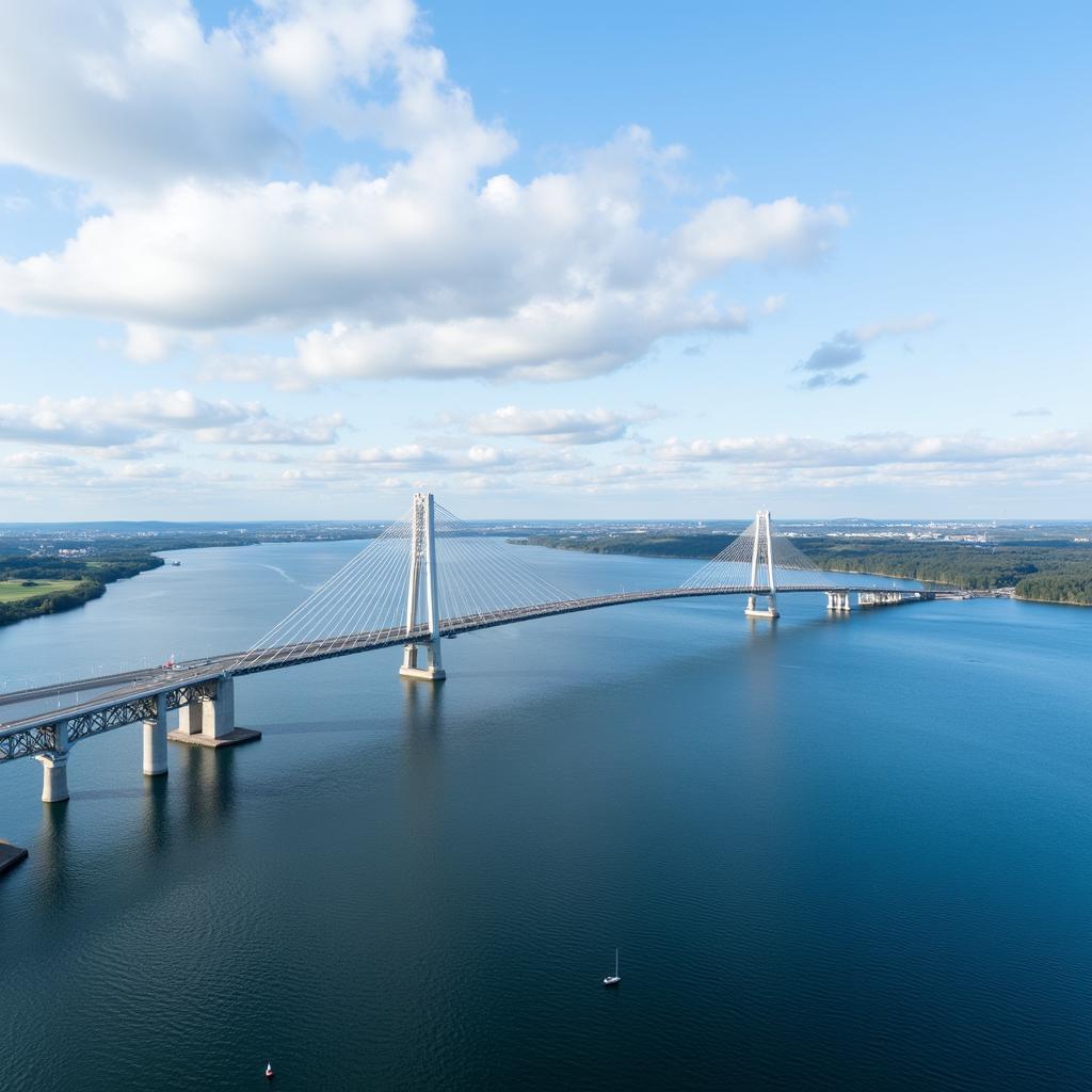 Öresundbrücke Panorama Blick