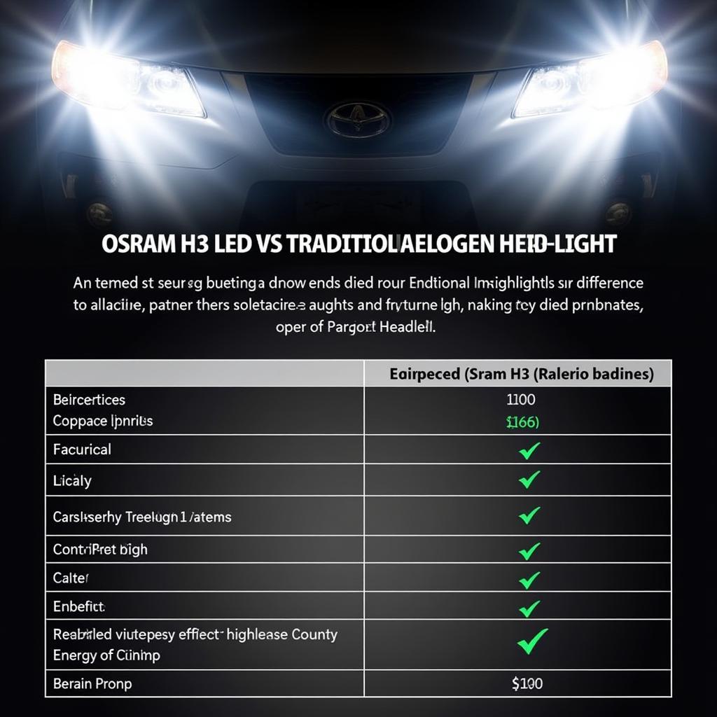 Osram H3 LED Vergleich Halogen