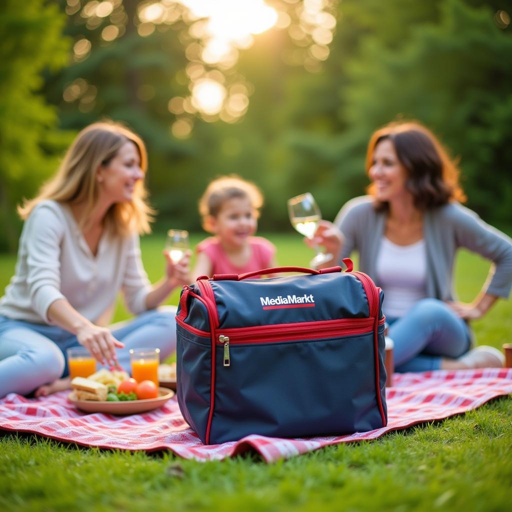 Passive Kühlbox beim Picknick, erhältlich bei MediaMarkt