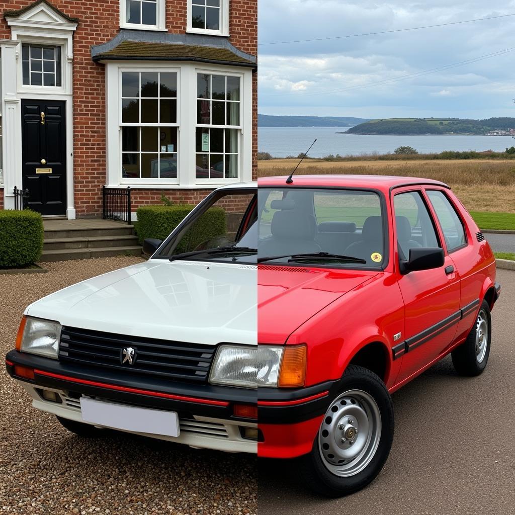 Peugeot 205 GTI und 504