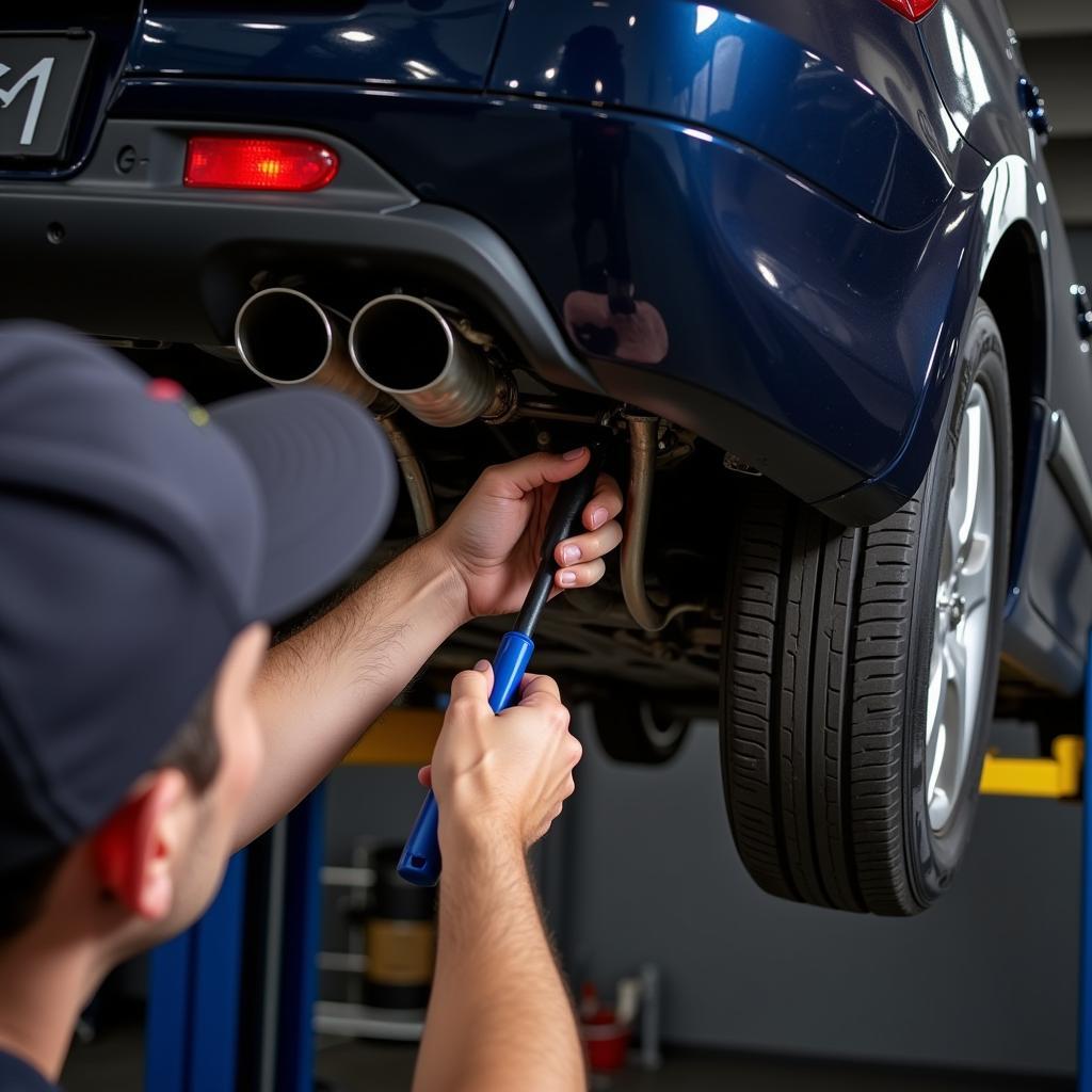 Reparatur Abgasanlage Peugeot 207