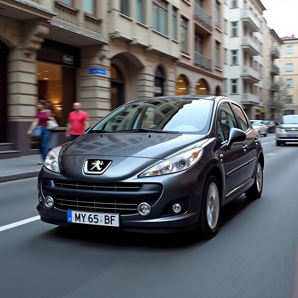 Peugeot 207 im Stadtverkehr