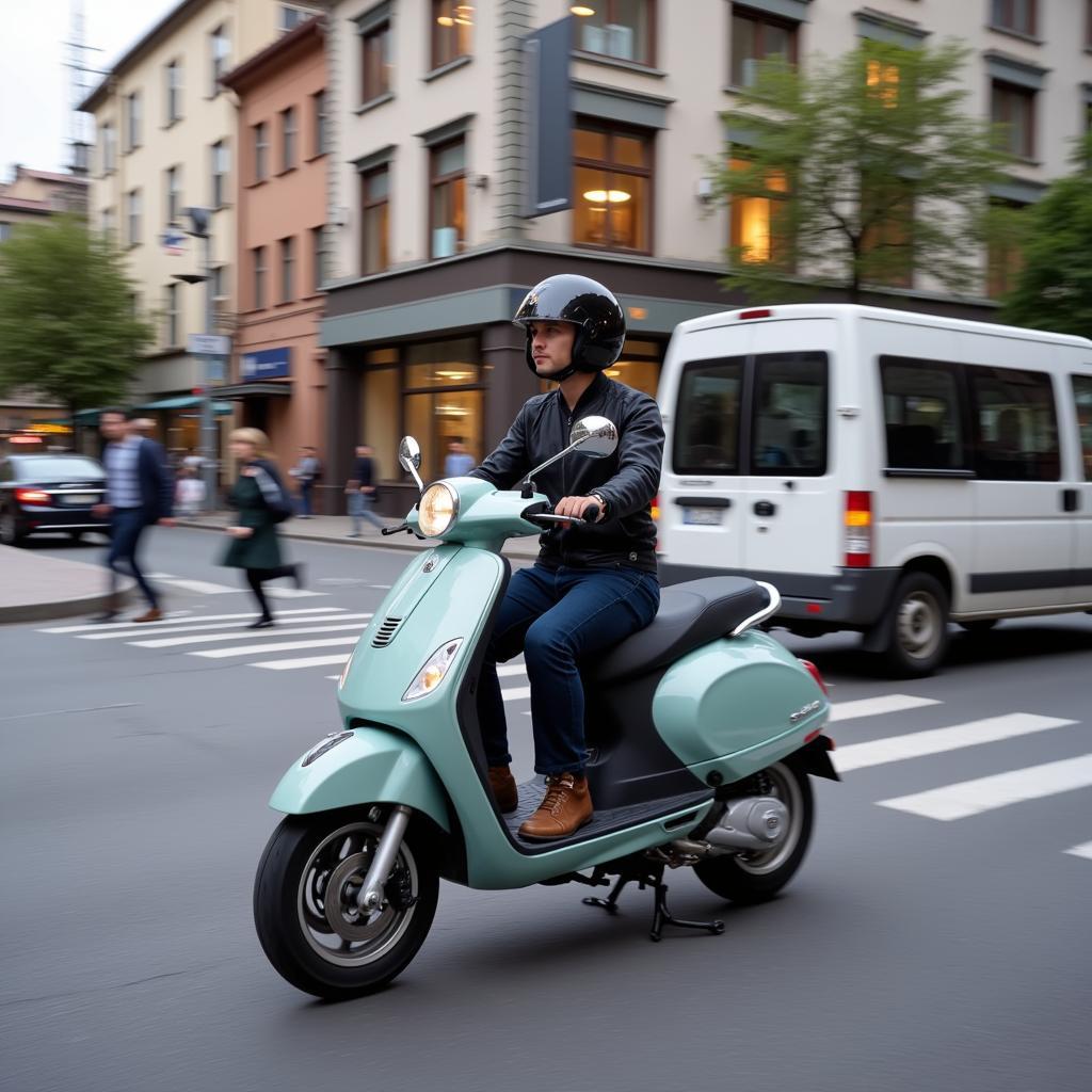 Piaggio Liberty 125 im Stadtverkehr