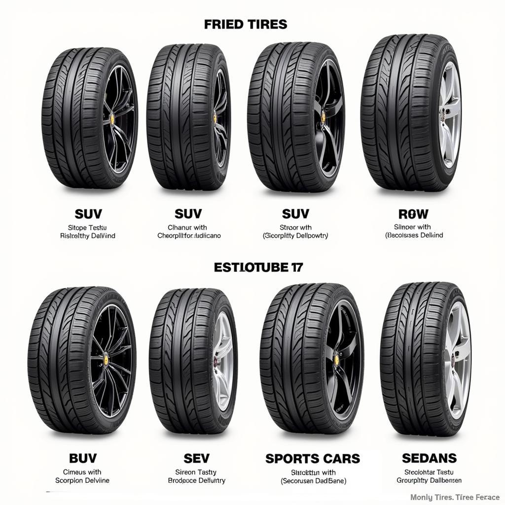 Pirelli Scorpion Reifen in verschiedenen Ausführungen für unterschiedliche Fahrzeugtypen und Fahrbedingungen.