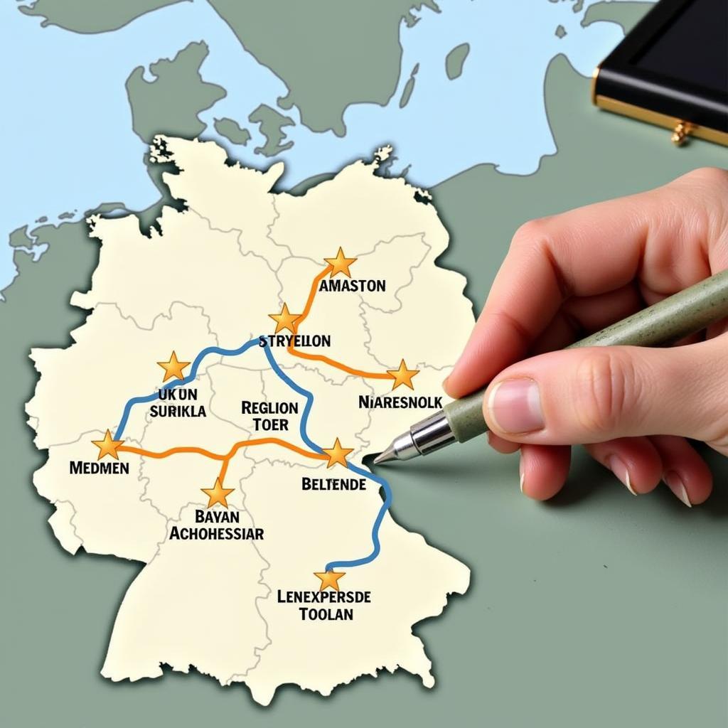 Planung einer Sternradtour in Deutschland