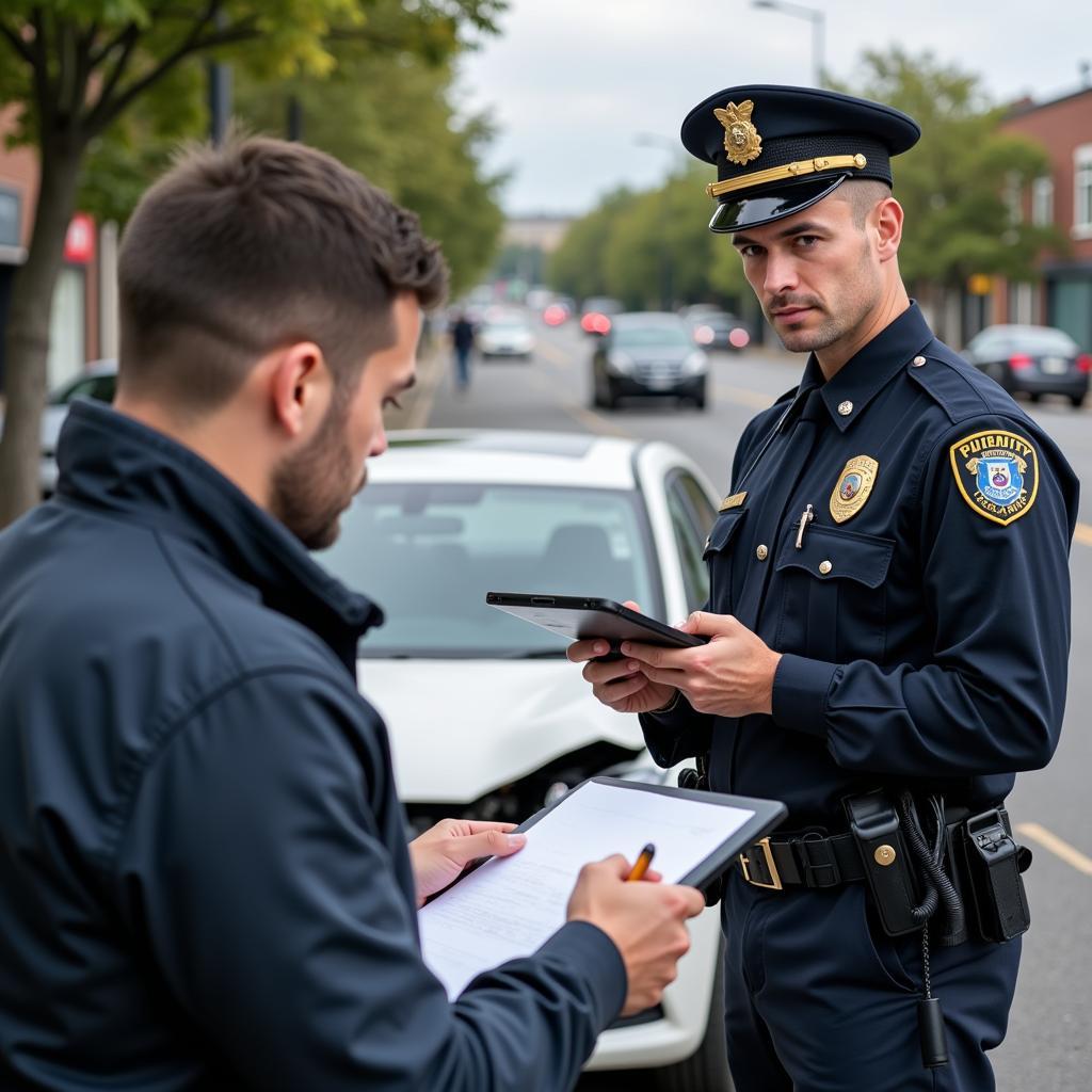 Polizei und Unfallbericht in Spelle