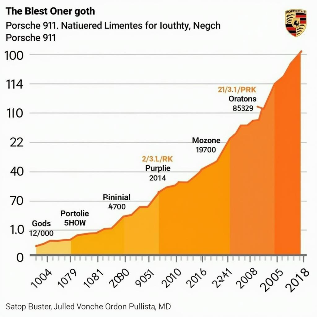 Grafik zur Wertentwicklung des Porsche 911 im Laufe der Jahre.