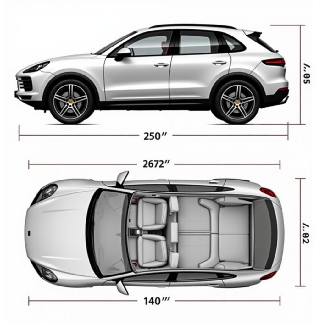 Porsche Cayenne E3 Abmessungen: Länge, Breite, Höhe