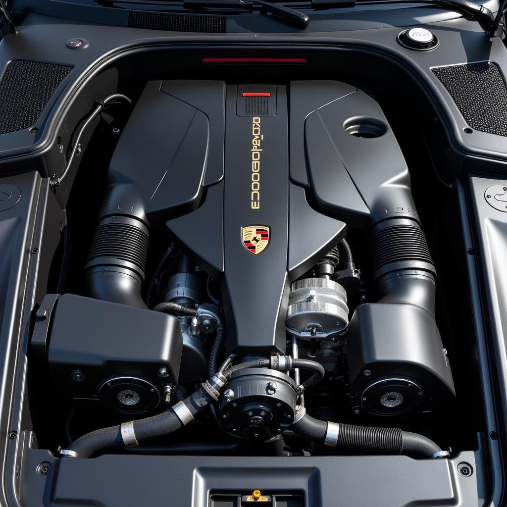 Der leistungsstarke Motor des Porsche Cayenne S Turbo: Ein Blick unter die Haube.