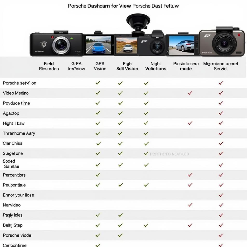 Porsche Dashcam Funktionen Vergleich