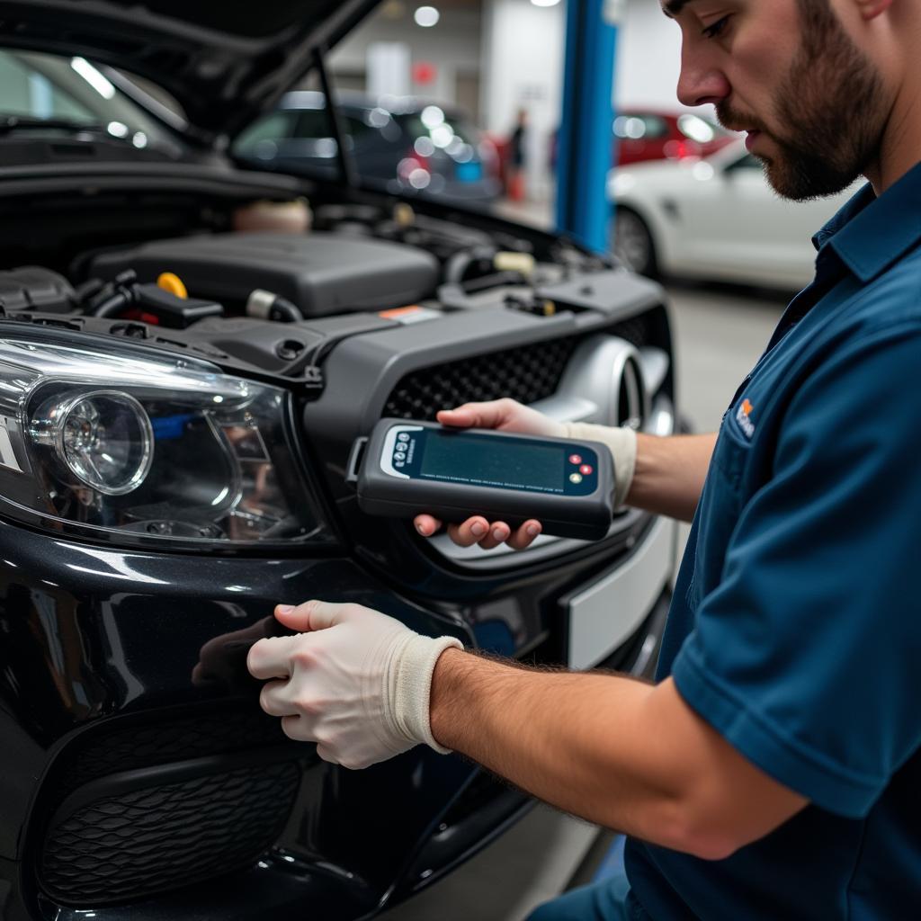 Professionelle Diagnosegeräte in der Werkstatt