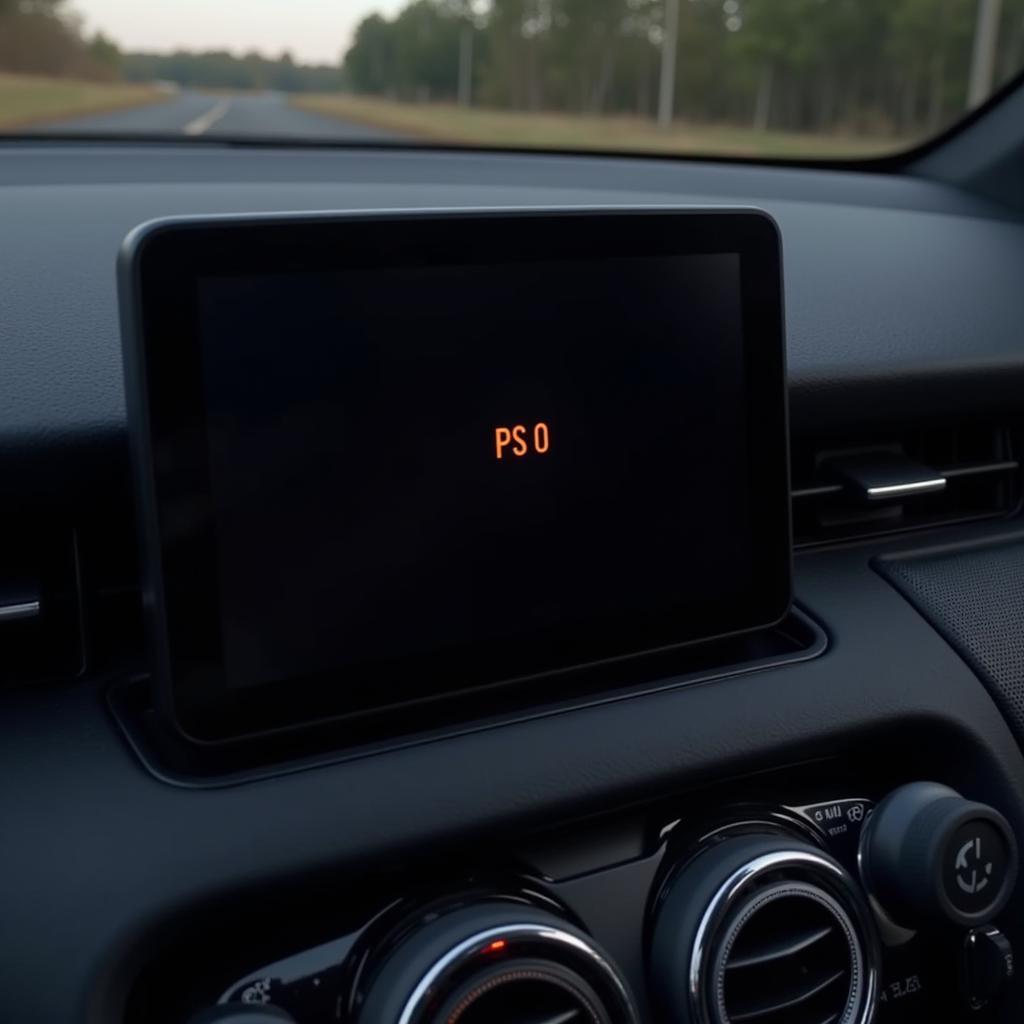 PS 0 Fehlercode auf dem Fahrzeugdisplay