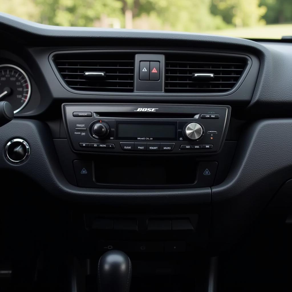 Radio CD Player Bose im Auto integriert