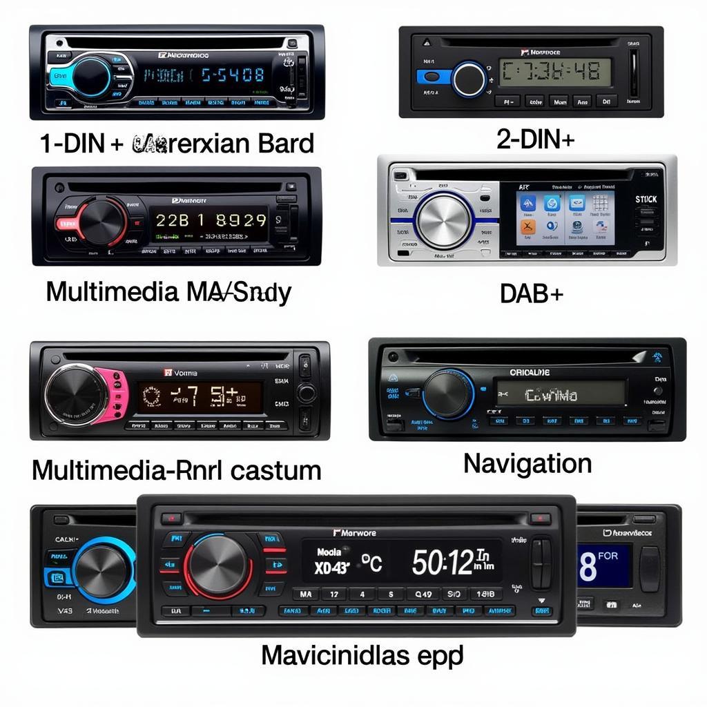 Autoradio Typen: 1-DIN, 2-DIN, DAB+, Multimedia, Navigation