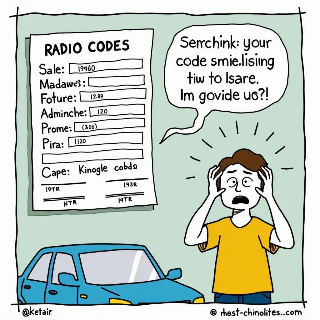 Suche nach dem Renault Radio Code im Fahrzeugbrief