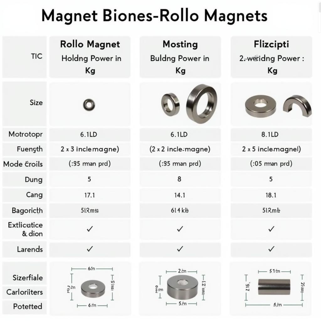 Verschiedene Typen von Rollo Magneten im Vergleich