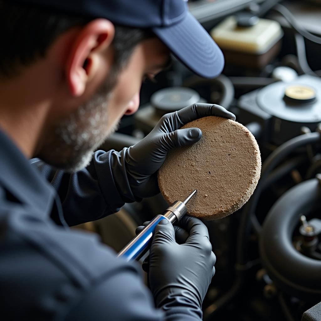 Identifizierung eines runden Klumpens im Auto