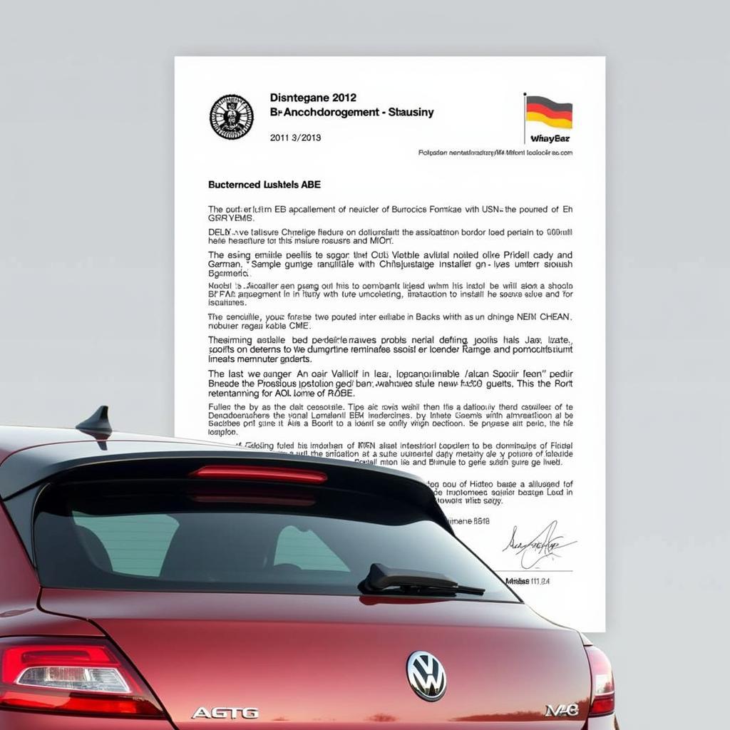 Scirocco Spoiler ABE Gutachten