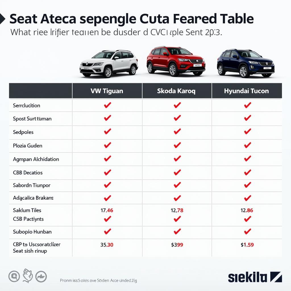 Vergleich des Seat Ateca Nachfolgers mit der Konkurrenz