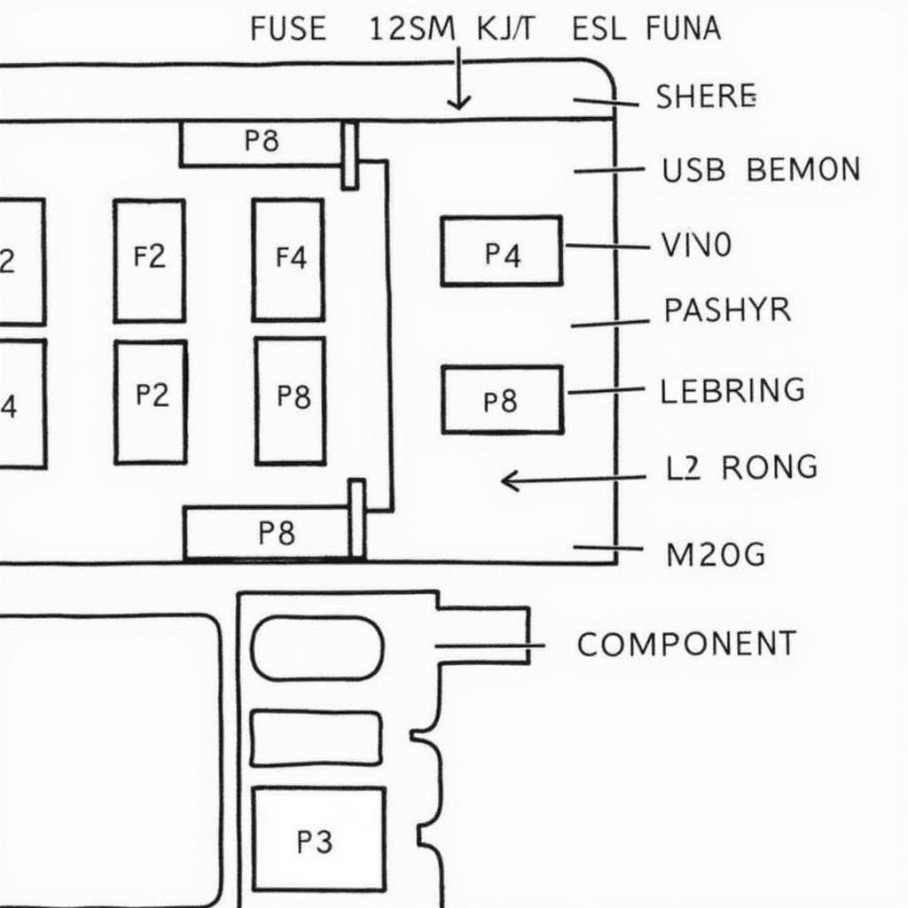 Sicherungsbelegung für den Mercedes W204