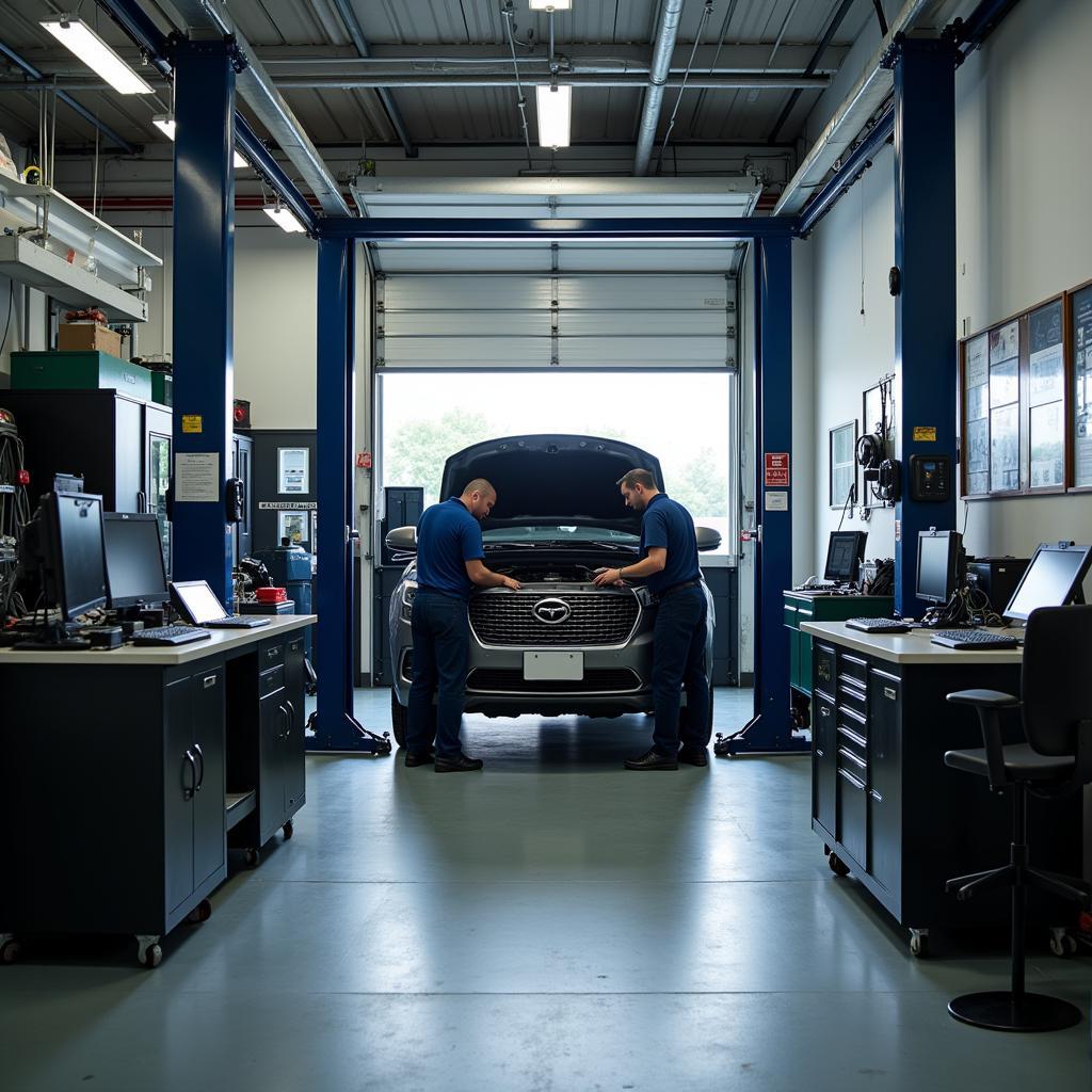 Effiziente Autoreparatur in der Werkstatt